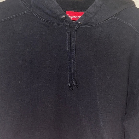 Supreme Paneled Hooded Sweatshirt Black - Picture 4 of 4